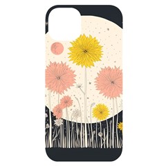 Space Flowers Universe Galaxy Iphone 14 Plus Black Uv Print Case