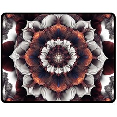 Mandala Design Pattern Two Sides Fleece Blanket (medium)