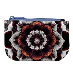 Mandala Design Pattern Large Coin Purse by Maspions