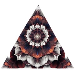 Mandala Design Pattern Wooden Puzzle Triangle by Maspions