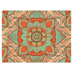 Mandala Floral Decorative Flower Two Sides Premium Plush Fleece Blanket (baby Size)