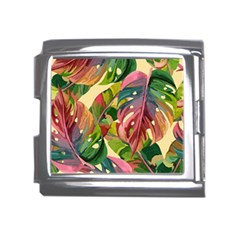 Monstera Colorful Leaves Foliage Mega Link Italian Charm (18mm)