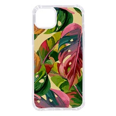 Monstera Colorful Leaves Foliage Iphone 14 Plus Tpu Uv Print Case