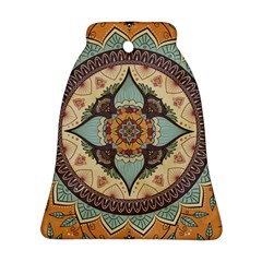 Mandala Floral Decorative Flower Bell Ornament (two Sides)