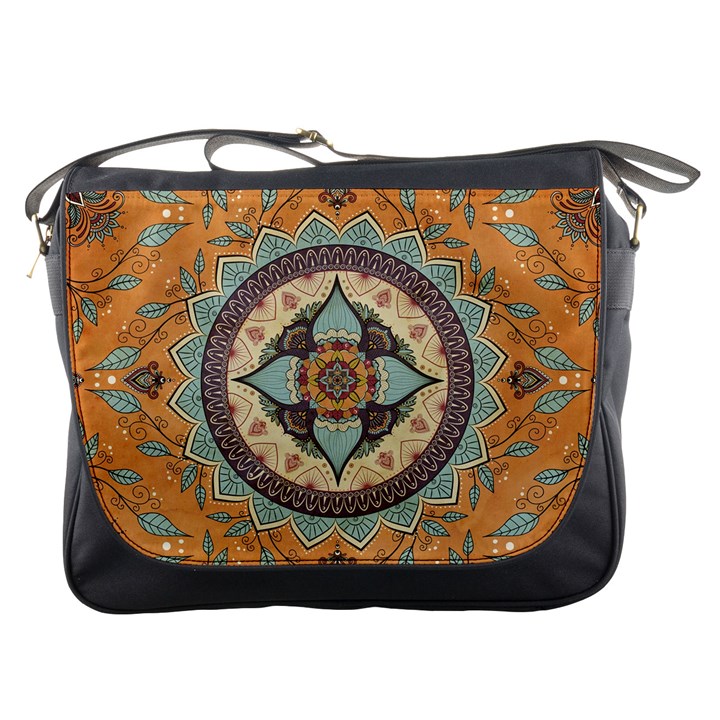 Mandala Floral Decorative Flower Messenger Bag