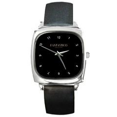 Fantastico Original Square Leather Watch by FantasticoCollection