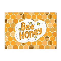 Bee Honey Honeycomb Hexagon Sticker A4 (10 Pack)