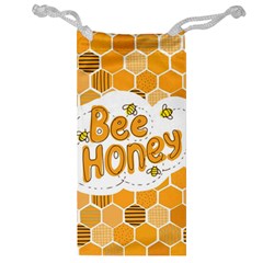 Bee Honey Honeycomb Hexagon Jewelry Bag by Maspions