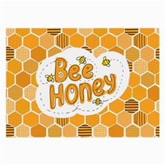 Bee Honey Honeycomb Hexagon Large Glasses Cloth