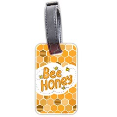 Bee Honey Honeycomb Hexagon Luggage Tag (two Sides)