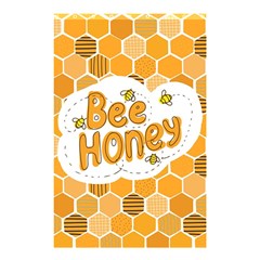 Bee Honey Honeycomb Hexagon Shower Curtain 48  X 72  (small) 