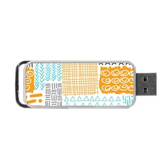 Premium Quality Elegant Orange Portable Usb Flash (two Sides)