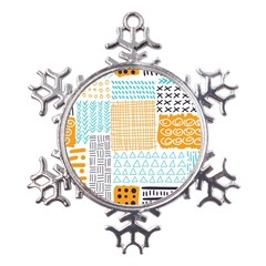 Premium Quality Elegant Orange Metal Large Snowflake Ornament