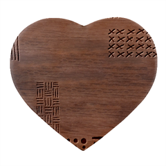 Premium Quality Elegant Orange Heart Wood Jewelry Box by Maspions