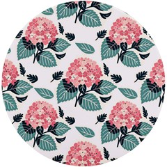 Flowers Hydrangeas Uv Print Round Tile Coaster