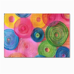 Colorful Abstract Patterns Postcard 4 x 6  (pkg Of 10) by Maspions