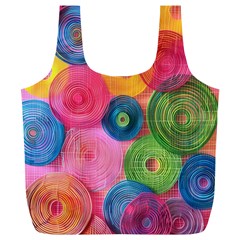 Colorful Abstract Patterns Full Print Recycle Bag (xl)