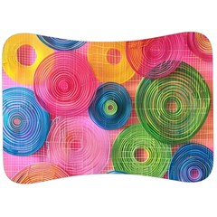 Colorful Abstract Patterns Velour Seat Head Rest Cushion