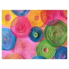 Colorful Abstract Patterns Two Sides Premium Plush Fleece Blanket (Baby Size)