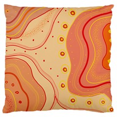 Lines Abstract Colourful Design Standard Premium Plush Fleece Cushion Case (one Side)