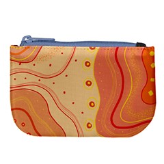 Lines Abstract Colourful Design Large Coin Purse