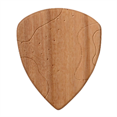Lines Abstract Colourful Design Wood Guitar Pick (set Of 10)