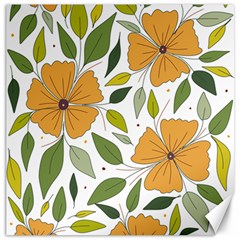 Flower Petal Plant Leaves Canvas 20  X 20 