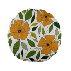 Flower Petal Plant Leaves Standard 15  Premium Round Cushions