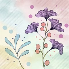 Flower Paint Flora Nature Plant Play Mat (square) by Maspions