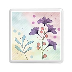 Flower Paint Flora Nature Plant Memory Card Reader (square)