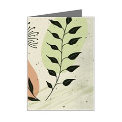 Flora Floral Flower Nature Plant Doodle Mini Greeting Card