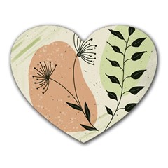 Flora Floral Flower Nature Plant Doodle Heart Mousepad