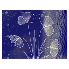 Flower Nature Abstract Art Premium Plush Fleece Blanket (extra Small) by Maspions