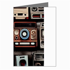 Retro Cameras Old Vintage Antique Technology Wallpaper Retrospective Greeting Card