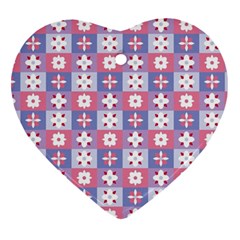 Flower Art Pattern Geometric Ornament (heart)