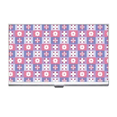 Flower Art Pattern Geometric Business Card Holder by Maspions