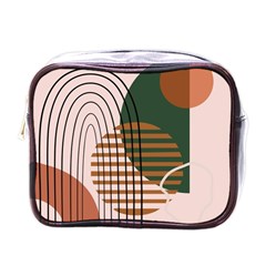 Line Forms Art Drawing Background Mini Toiletries Bag (one Side)