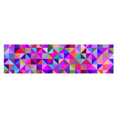 Floor Colorful Triangle Oblong Satin Scarf (16  X 60 ) by Maspions