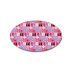 Scandinavian Abstract Pattern Sticker Oval (10 Pack) by Maspions