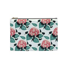 Flowers Hydrangeas Cosmetic Bag (medium)