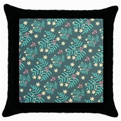 Illustration Pattern Seamless Throw Pillow Case (black)