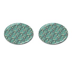 Illustration Pattern Seamless Cufflinks (oval)