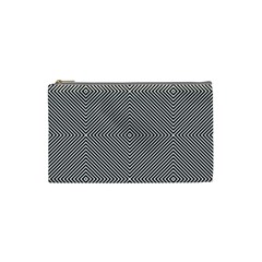 Abstract Diagonal Stripe Pattern Seamless Cosmetic Bag (small)