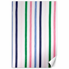 Stripes Pattern Abstract Retro Vintage Canvas 20  X 30 