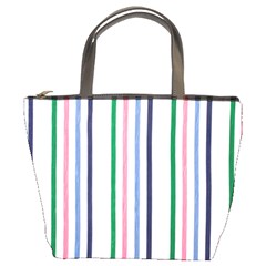 Stripes Pattern Abstract Retro Vintage Bucket Bag