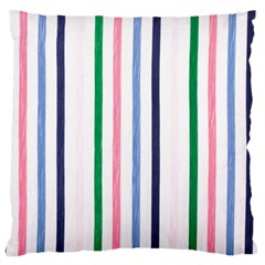 Stripes Pattern Abstract Retro Vintage Large Cushion Case (one Side)
