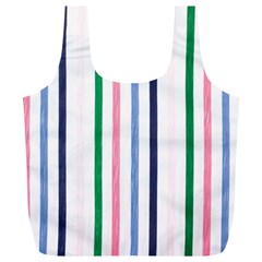 Stripes Pattern Abstract Retro Vintage Full Print Recycle Bag (xl)