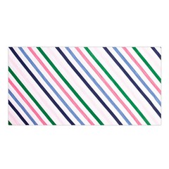 Retro Vintage Stripe Pattern Abstract Satin Shawl 45  X 80 