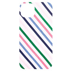 Retro Vintage Stripe Pattern Abstract Iphone 14 Plus Black Uv Print Case by Maspions