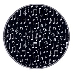 Chalk Music Notes Signs Seamless Pattern Wireless Fast Charger(white) by Ravend